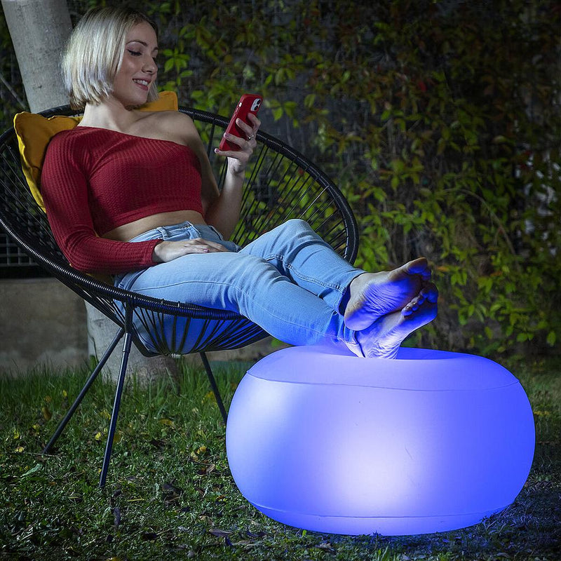 Siège Gonflable avec LED Multicolore et Télécommande Pulight InnovaGoods