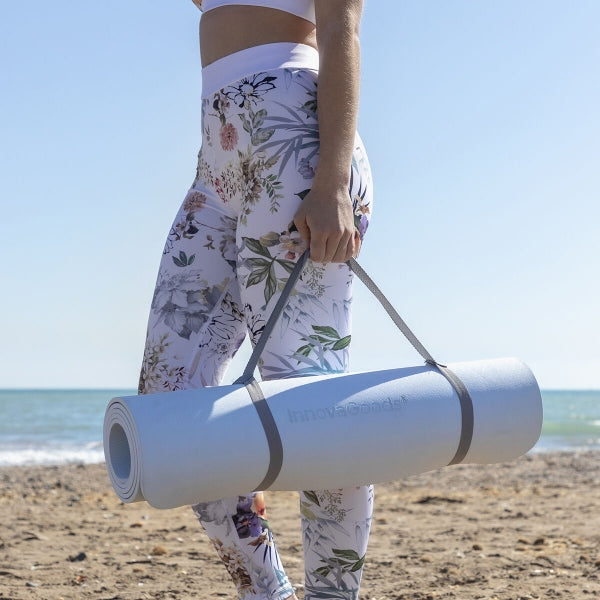 TAPIS DE YOGA ANTIDÉRAPANT AVEC LIGNES DE POSITION ET GUIDE D’EXERCICES ASAMAT INNOVAGOODS