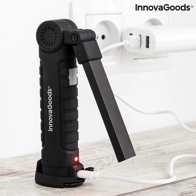 Lampe de Poche LED Rechargeable Magnétique 5 en 1 Litooler InnovaGoods