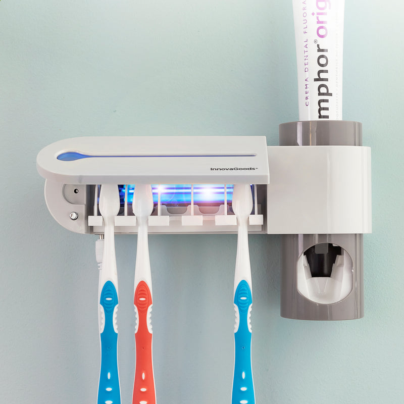 Distributeur de dentifrice automatique avec support pour brosses à